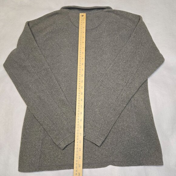 L.L.‎ Bean Mens Small Gray 1/4 Zip Fleece Pullover Chest Pocket S Regular - Picture 6 of 8